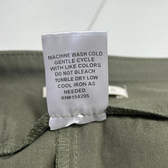 Cooper & Ella Stretch Dress Pull On Pants Slim Leg Women's Size 14 Green NWT - Picture 7 of 7